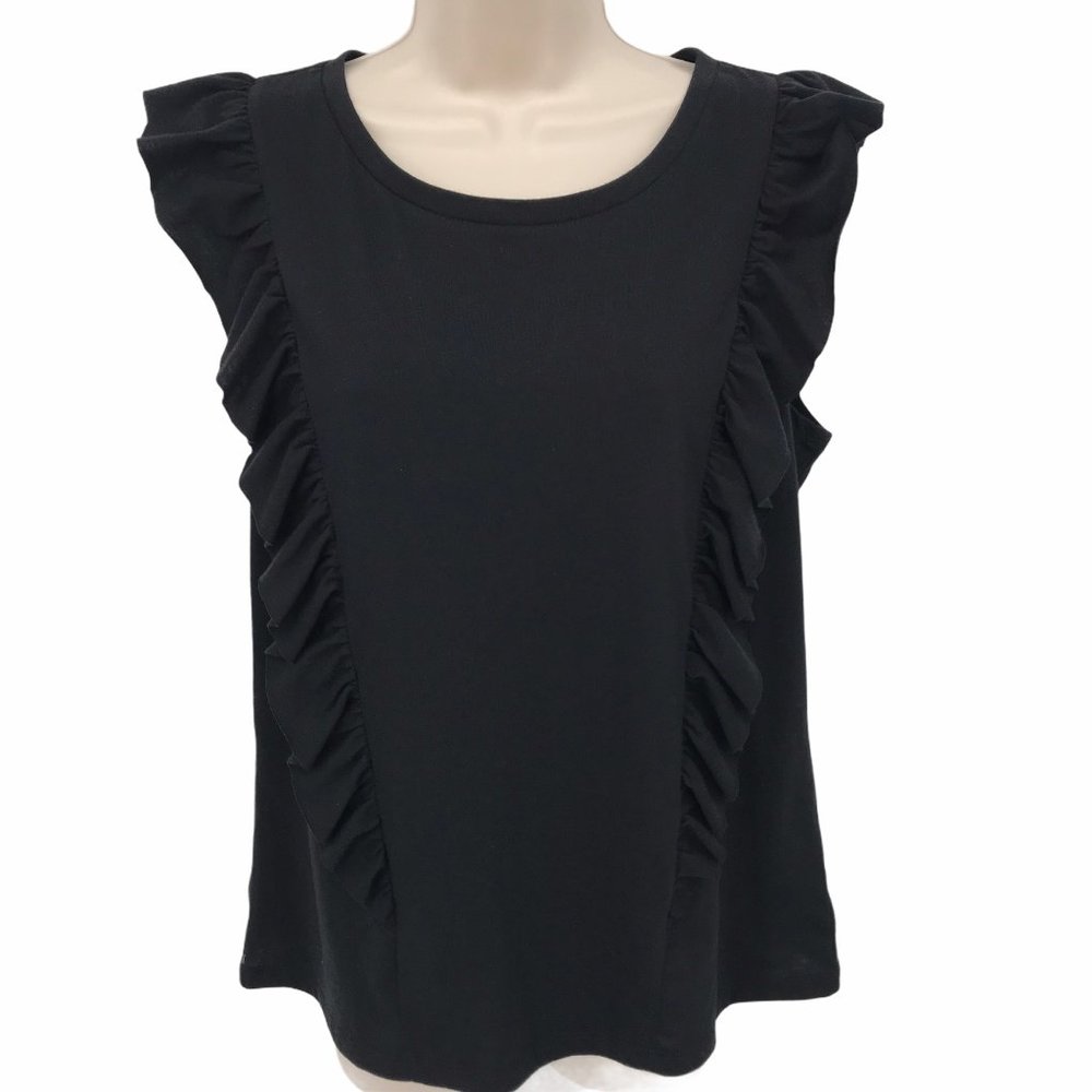 G By Giuliana Ruffle Sleeveless Top M